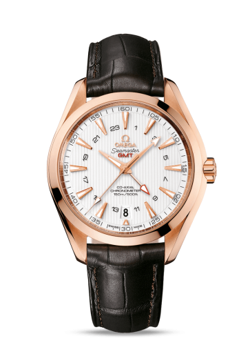 Omega Seamaster Aqua Terra 150M Co-Axial 43 GMT Red Gold / Silver